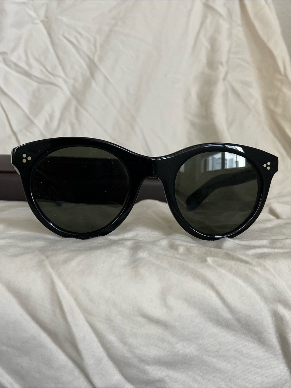 NWT Oliver Peoples Merrivale Black Frame Sunglasses with Polarized Lenses